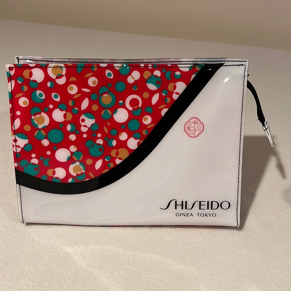 Shiseido Ginza Tokyo PVC cosmetics bag/makeup pouch